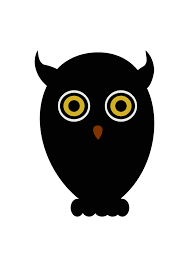 Download Black Owl Clipart Free Svg File Svgheart Com