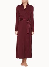Le Long Peignoir Bordeaux Peignoir Bordeaux Color