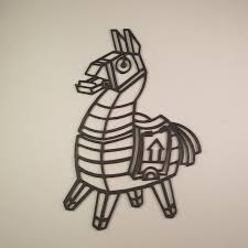 Where are the fortnite llamas? Download Stl File Fortnite Llama Loot Pinata 2d Art 3d Print Template Cults