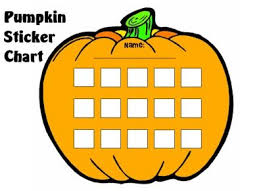 Halloween Sticker Charts Witch Bat And Pumpkin Templates