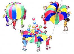 Creative Movement And Dance Lesson Ideas For Preschool Children Parachute Games Parachute Games For Kids Gym Games For Kids