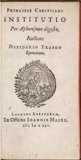Titulo Educacion Del Principe Cristiano Autor Erasmo De Roterdam Ano De Publicacion 1516 Ubicacion Espana
