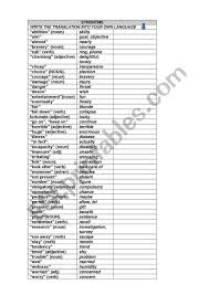 Synonyms And Antonyms Chart Esl Worksheet By Claversant