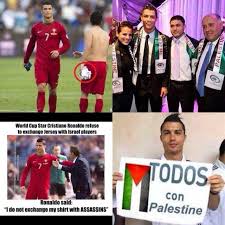 Pepsi's swedish department posted a lot of weird advert photos, picturing a ronaldo voodoo doll strapped to coach tracks and having its head crushed by a pepsi can. Palestinian Defender Ronaldo Refuses To Become Pepsi S Advertising Star Steemit