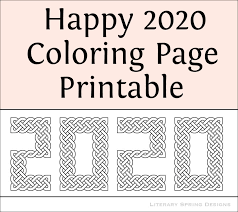 Download the full size file on the right to print and colour! 2020 Celtic Knot Coloring Page Literary Spring Designs