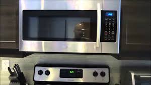 How To Reset The Filter Light On A Samsung Over The Range Microwave Me18h704sfs Youtube
