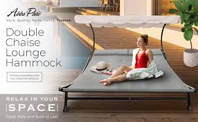 French gray or very light blue velvet upholstery. Amazon Com Abba Patio Chaise Lounge With Adjustable Canopy And Headrest Pillow For 2 Person Outdoor Sunbed Wheeled Hammock Bed For Sun Room Garden Poolside Beige 6 5 L X 6 5 W Everything Else