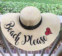 Embroidered Floppy Custom Floppy Hat Floppy Beach Hat Etsy Personalized Hats Beach Hat Girls Trip Gifts
