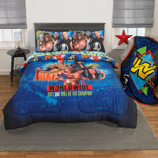 The ultimate gift, wwe network quilt blanket th2506. Wwe Wrestling Microfiber Percale Reversible Bed In A Bag Sets Twin 4 Pieces Walmart Com Walmart Com