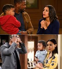 Why did character hide husband and children?