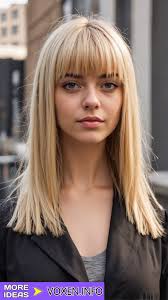 21 Transform Your Look with Blunt Hair Bangs: Styles for Lobs, Angled Bobs,  and Layered Bobs