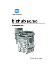 The drivers for the came on the installation discs that were included with the device. Konica Minolta Bizhub 350 Manuals Manualslib