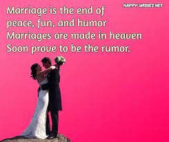 Marriage marks the end of a love story and the start of a wrestling match. Funny Marriage Advice Quotes And Messages Ultra Wishes