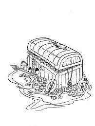 The coloring page is printable and can be used in the classroom or at home. A Classic 16th Century Chest Full Of Treasures Coloring Page Kids Play Color
