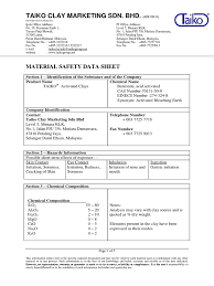 Chemical safety data sheets should be available within the enterprise for every chemical substance that has been classified as hazardous. Msds Of Sulphuric Acid Chemistry Materials