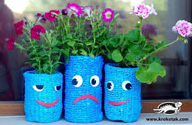 Grow bags typically require more water than potted plants. Jolly Terrace Project 2012 Krokotak Plastic Bottle Planter Recycled Garden Pots Flower Crafts