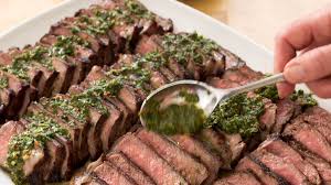 This beef tenderloin recipe is easy to make and all you need is a cast iron skillet. Argentine Steaks With Chimichurri Sauce America S Test Kitchen