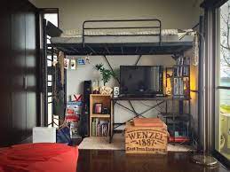 狭くても 男の一人暮らしを最大限楽しむインテリア集 ロフトベッド ワンルーム レイアウト 6 畳 ワンルーム インテリア