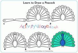 Kids and beginners alike can now draw a great looking peacock. Learn To Draw A Peacock