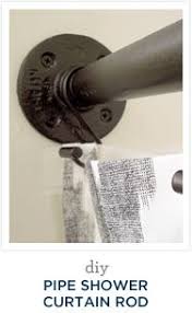 The shower curtain rod itself is nice and feels sturdy. Diy Diy Shower Curtain Diy Shower Curtain Rod Diy Shower