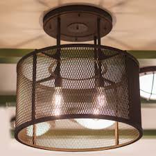 There are several kinds of light fixtures that attach. Wrought Iron Ceiling Fixture With Large Grid Shade O 70 Cm Casa Lumi
