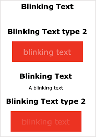 To have a blinking text effect, you also need the @keyframes rule. How To Create A Blinking Effect With Css3 Animations