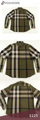 Burberry Brit Nova Check Thick Cotton Shirt Burberry Brit Cotton Shirt Casual Shirts For Men
