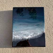 Resin Seascape Seascape Seascapepainting Ocean Oceanpainting Oceanart Oceandecor Paintpaintpaint Painting Resin Art Painting Resin Art Resin Wall Art