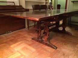 A question and answer section is provided for salesmen. Cushman Colonial Creations Trestle Table Value