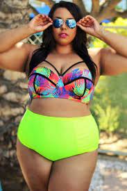 Large Big 5xl Curvy Girl Tropical Style High Waist Bathing Suit Plus Size Swimwear Bikini Set High Waist Women S Plus Size Swimwear