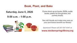 Book, Plant, and Bake Sale