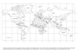 free world projection printable maps clip art maps