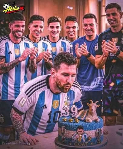Nascido aos 24 de junho de 1987, Lionel Messi hoje completou 39 anos de  idade. Parab&eacute;ns ao cota que o bom talento do futebol n&atilde;o quer lhe deixar  🎂🎁🎊 Muitos Anos de Vida 🧬 🪄👌🏿