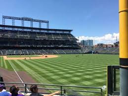 coors field section 110 home of colorado rockies