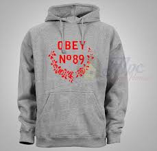 Obey Propaganda No 89 Grey Hoodie Mpcteehouse Grey Hoodie Hoodies Gildan Hoodies