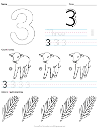 Catholic Number 3 Worksheet Preschool Kindergarten Coloring Page Thecatholickid Co Kindergarten Coloring Pages Preschool Worksheets Free Preschool Worksheets