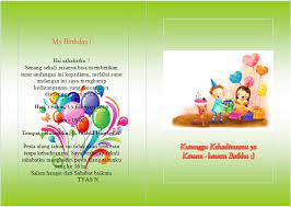 Kartu undangan ulang tahun menjadi salah satu hal yang penting untuk dipersiapkan sebelum acara ulang tahun itu sendiri dimulai. Contoh Sederhana Undangan Ulang Tahun Yang Dibuat Di Microsoft Publisher