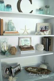 Coastal Styled Bookshelves How To Style Shelves Artsy Chicks Rule Bookshelf Decor Beach Cottage Decor Home Decor