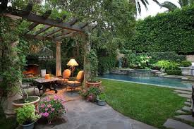 27 Breathtaking Backyard Patio Designs Art Of The Home Mediterranean Garden Design Backyard Garden Design Backyard Garden Landscape