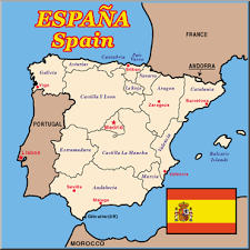Spain coloring page super coloring coloring pages flag. Clip Art Spain Map Color Labeled I Abcteach Com Abcteach