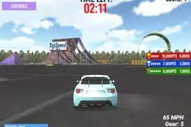 Press t to see your position and other players on the map, r to respawn and c to change camera view. Topspeed Stunt Racing Top Speed