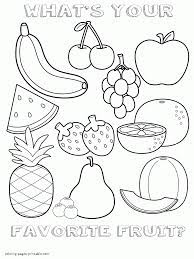 Here is a list of 50 healthy foods, most of which are surprisingly tasty. Healthy Food Coloring Pages For Preschool Fruits Sheet Coloring Pages Printable Com