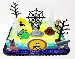 Great decorations or party favors. Amazon Com Nightmare Before Christmas Themed Birthday Cake Topper With Jack Skellington Nightmare Figures And Decorative Accessories Grocery Gourmet Food