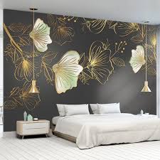 See more ideas about girls bedroom, girls bedroom wallpaper, wallpaper bedroom. 3d Wallpaper Modern Luxury Golden Embossed Line Flowers Murals Living Room Tv Sofa Bedroom Home Decor Waterproof 3d Wall Sticker Wallpapers Aliexpress