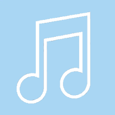 Displays as two eighth notes quavers in british english connected with a beam in the apple artworka single eight note quaver is used in microsoft and googles emoji fontmusical note was approved as part of unicode 60 in 2010 and added to emoji 10 in 2015. Pastel Blue Apple Music Note App Icon Bildschirm Handy Hintergrund