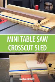Mini Table Saw Crosscut Sled Einspannhalterungen Tischkreissage Schlitten Kreissage