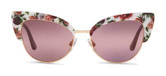 Women's cat eye mirrored sunglasses. Dolce Gabbana Cat Eye Sunglasses In Floral Print Acetate Burgundy Dolce Gabbana Eyewear Avvenice