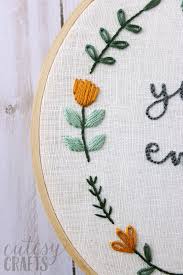 I may have just found some cross stitch inspiration now too. You Are Enough Free Hand Embroidery Pattern The Polka Dot Chair