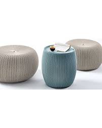 99 15% coupon applied at checkout save 15% with coupon Misty Blue And Dune Keter Knit Indoor Outdoor Ottoman Seat And Table Set Animatolka Pl