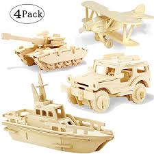 Four styles to choose from. 3d Wooden Puzzle Toy Mini Ship Tank Jeep Plane Model Kit Creative Assembled Education Puzzle Toys Gifts For Children Kids B Buy Online In Guernsey At Guernsey Desertcart Com Productid 100572194